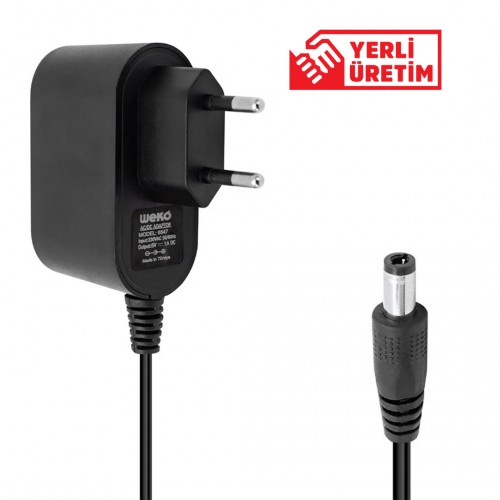 5 VOLT - 1 AMPER 5.5*2.5 UÇLU  ADAPTÖR